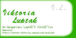 viktoria luptak business card